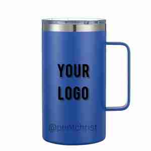 24 oz Custom Insulated Mug - green personalized Christian insulated mug