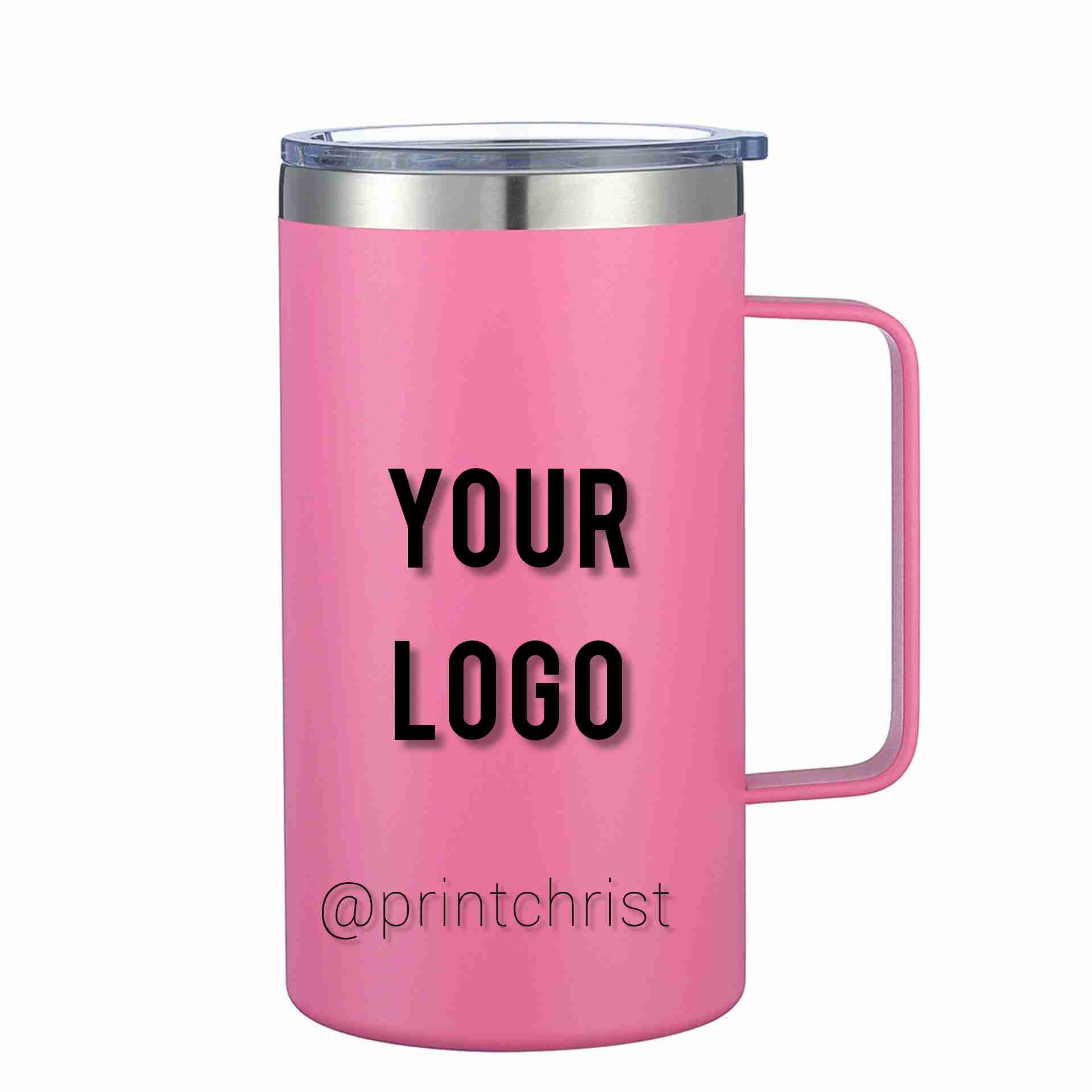 24OZ_PRINT_MUG_dark_pink 24 oz Custom Insulated Mug - personalized church ministry gift mug