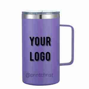 24 oz Custom Insulated Mug - white personalized faith gift mug