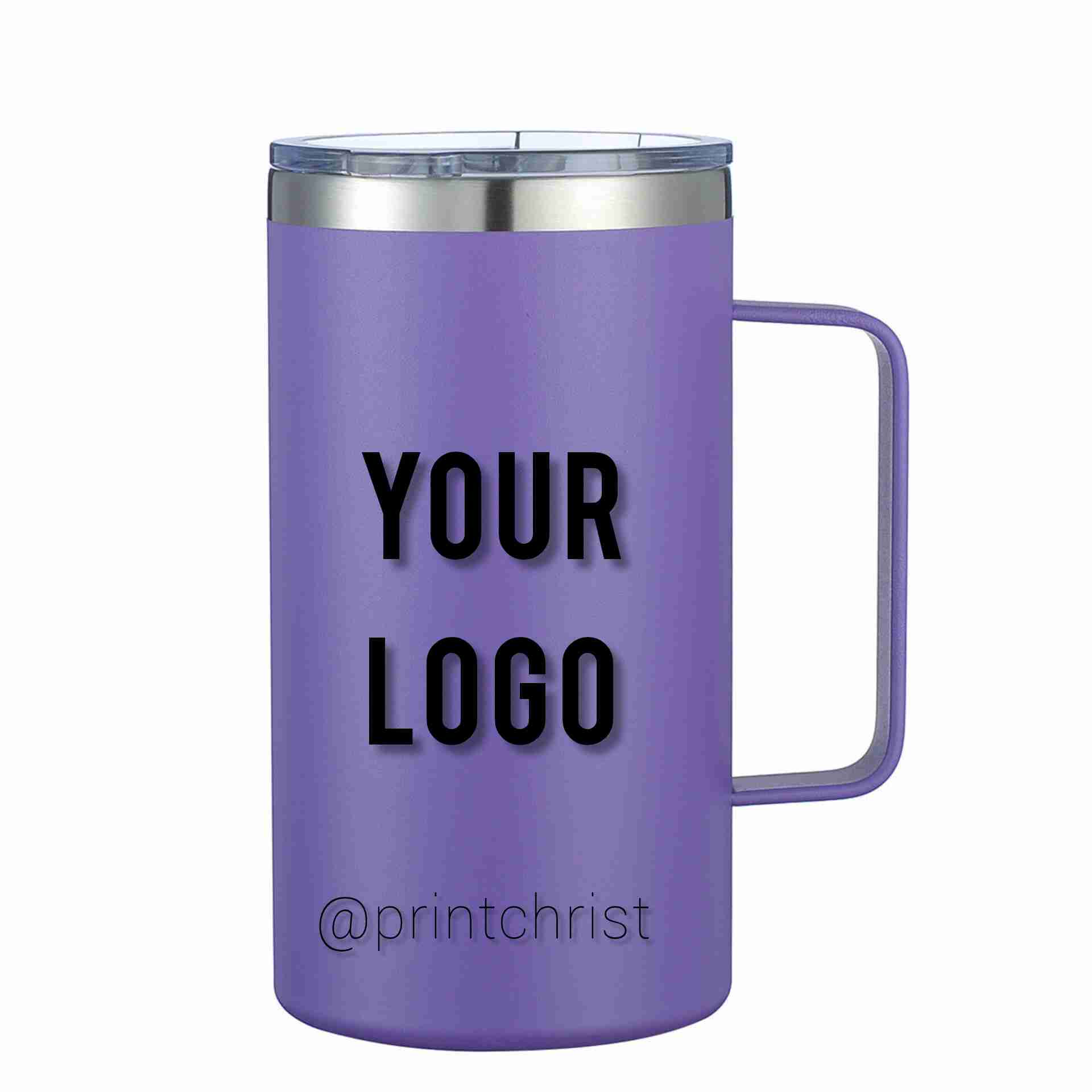 24OZ_PRINT_MUG_purple 24 oz Custom Insulated Mug - white personalized faith gift mug
