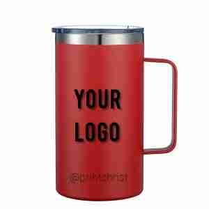 24 oz Custom Insulated Mug - purple custom insulated ministry mug