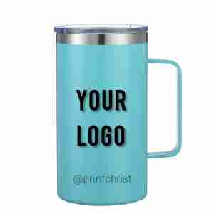 24 oz Custom Insulated Mug - pink custom Christian gift mug