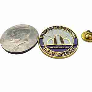 Evangel Kingdom Business Lapel Pin - custom zinc alloy gold church pin