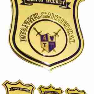 Premium Evangel Security Officer Gold Metal Badge - ministry security badge gallery