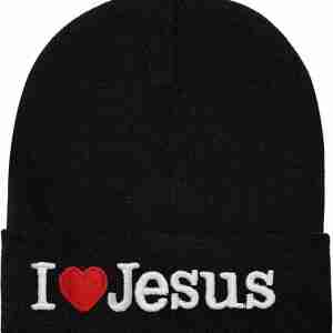 JESUS LOVES YOU Beanie - gallery view Christian faith declaration hat