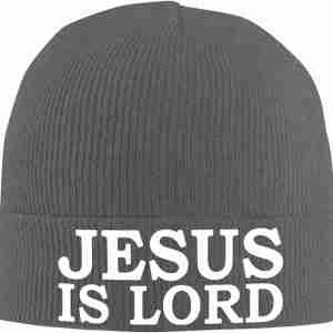 Jesus is My Lord Beanie - color variant Christian knit hat gift