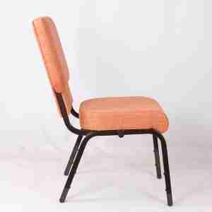 Universal Stackable Church Chair - navy custom logo stackable chair