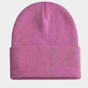 Unisex Cuffed Plain Beanie - gray custom logo cuffed hat