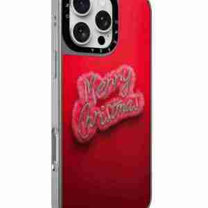 Merry Christmas Red Deep Phone Case - 3D printed festive holiday phone case