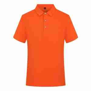 Custom Polo Shirt - orange faith-branded moisture wicking shirt