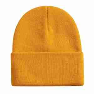 Unisex Cuffed Plain Beanie - maroon custom church hat