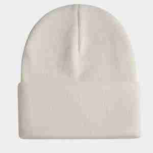 Unisex Cuffed Plain Beanie - pink custom faith branding hat