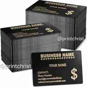Customizable Metal Aluminum Business Card - premium custom engraved name card