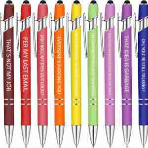 Motivational Stylus Pen - silver custom corporate gift pen