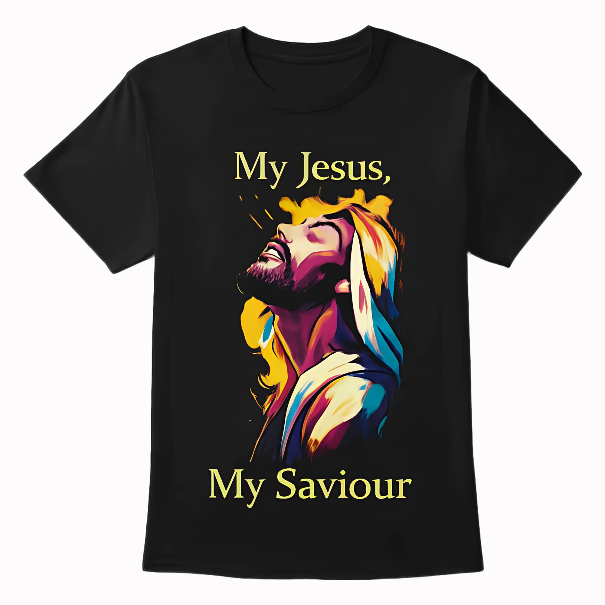 15ed896c-4b82-4c63-b998-05d7a6abdfd8 My Jesus My Savior T-Shirt - bold Christian faith apparel by PrintChrist