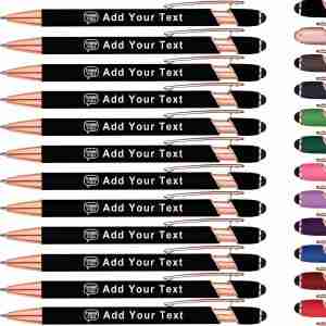 12 Gold Pens Free Engraving Personalized Ballpoint Pen - custom gold pen set