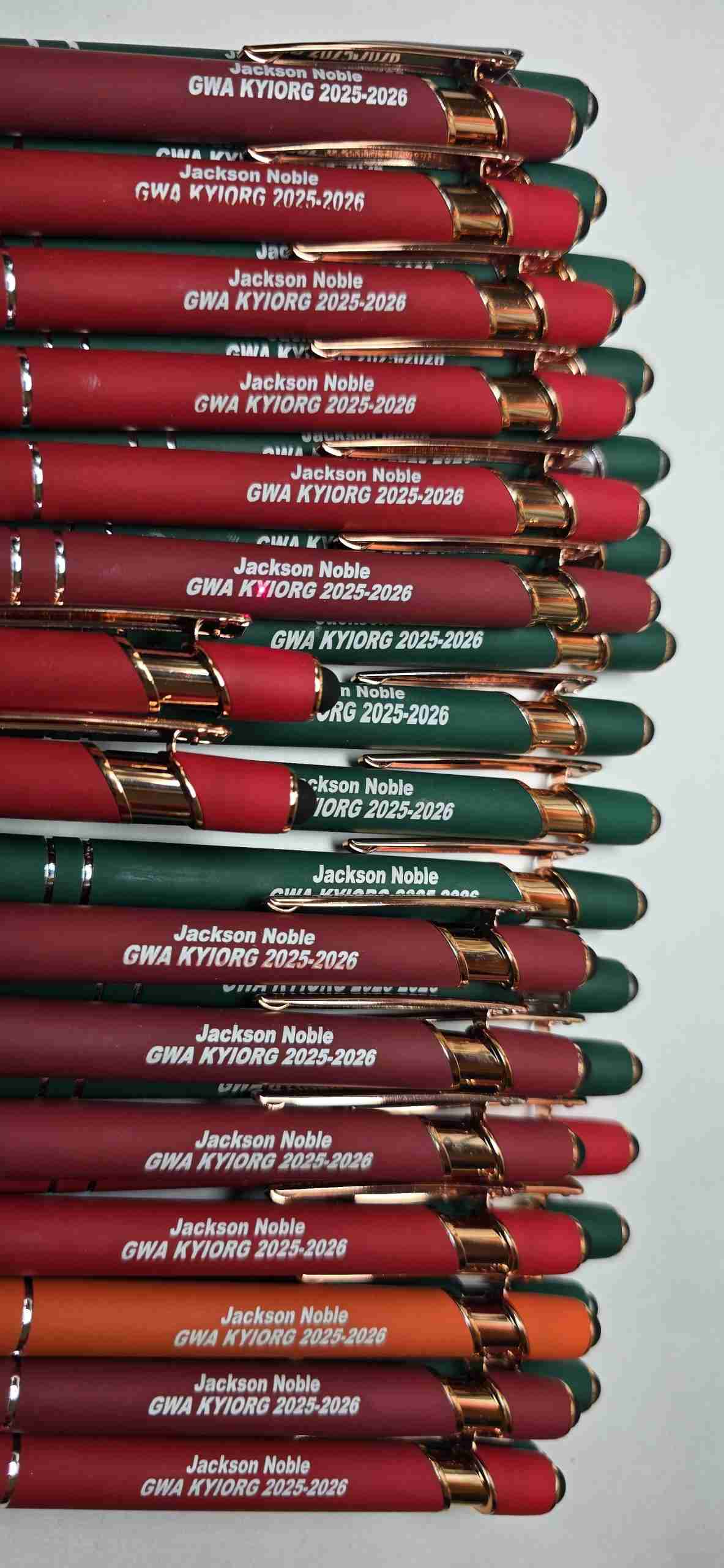 sample_2 12 Custom Pens Free Logo Print - detail view personalized ballpoint pen