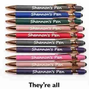 Shannon's Signature Stylus Pen - mixed colors custom elegant writing pen