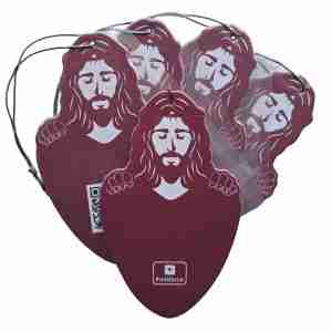 5 ChristScent Car Air Fresheners - Jesus Placard Christian car freshener set