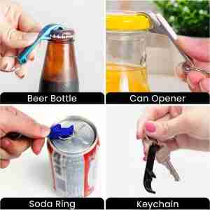 Personalized Bottle Opener - side view custom logo engraved opener