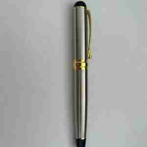 Sleek Silver Metal Pen with Pocket Clip
