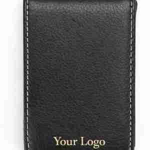 Customized Leather Card Holder with Magnetic Closure