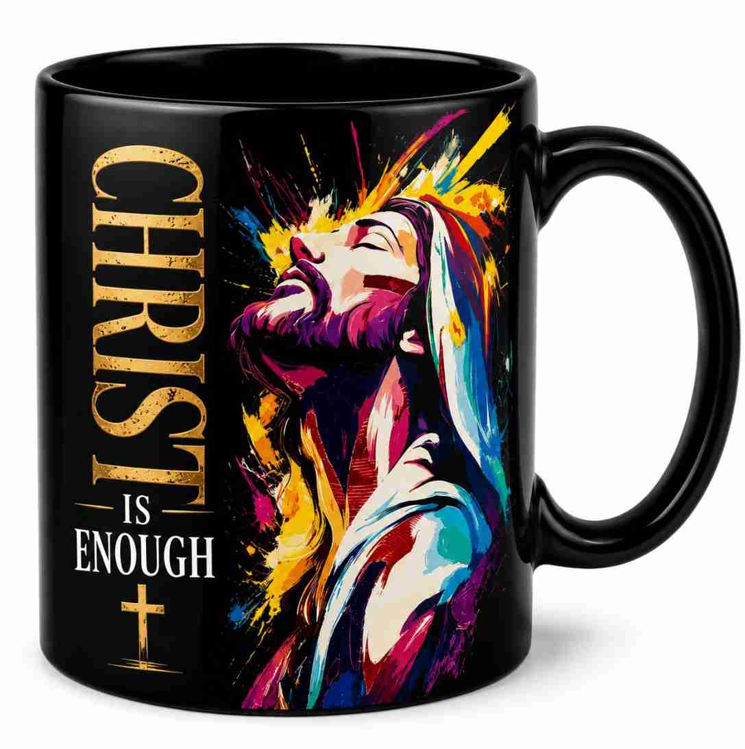 Christ is Enough Mug BLACK Christ is Enough Mug Black Version