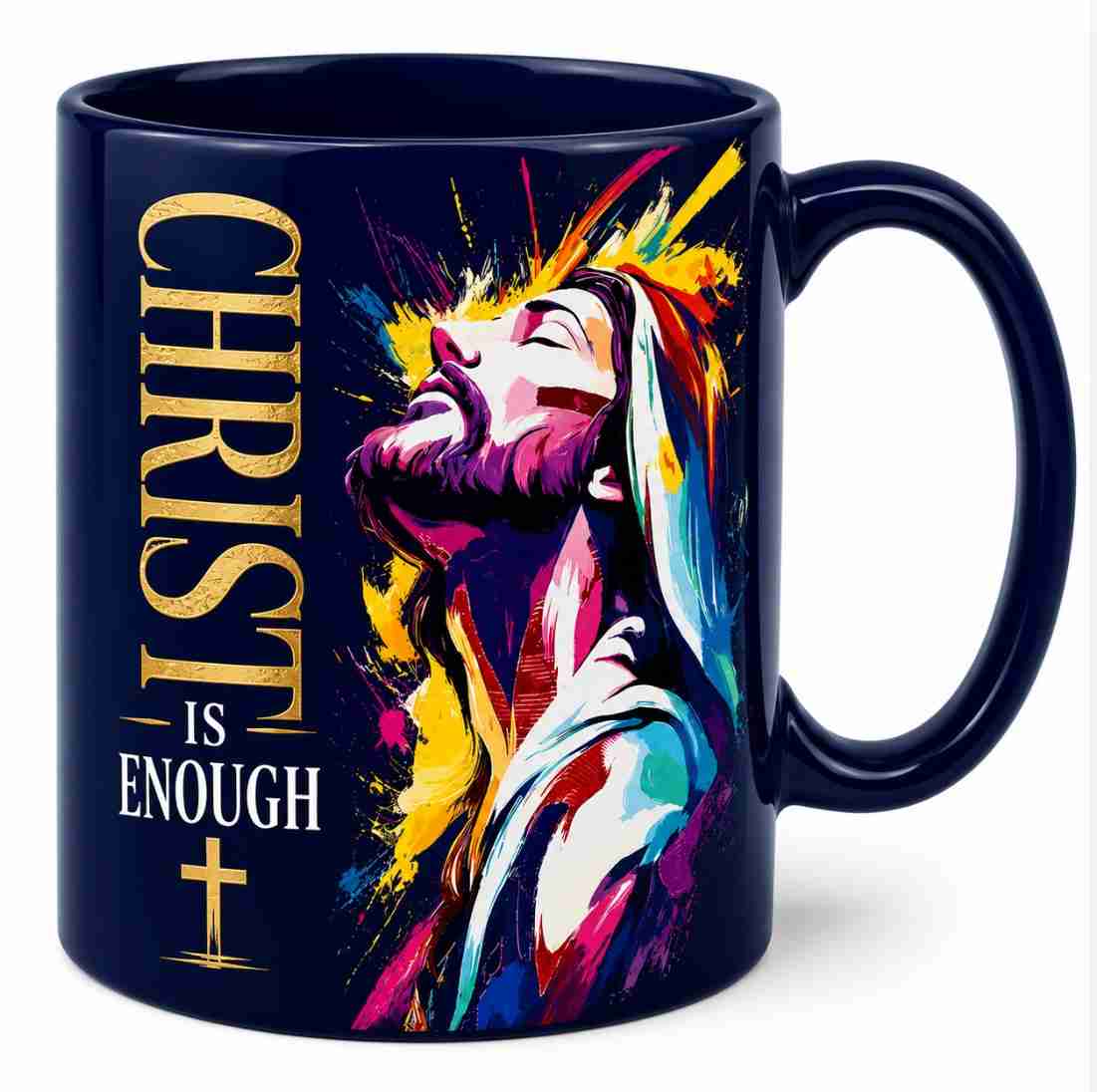 Christ is Enough Mug BLUE Christ is Enough Mug Blue Version