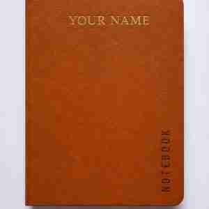 Leather Cover Notebook Brown Version 3