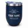 PCiNCO 12oz Blue Personalized Tumbler