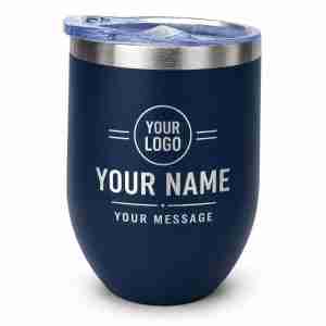 PCiNCO 12oz Blue Personalized Tumbler