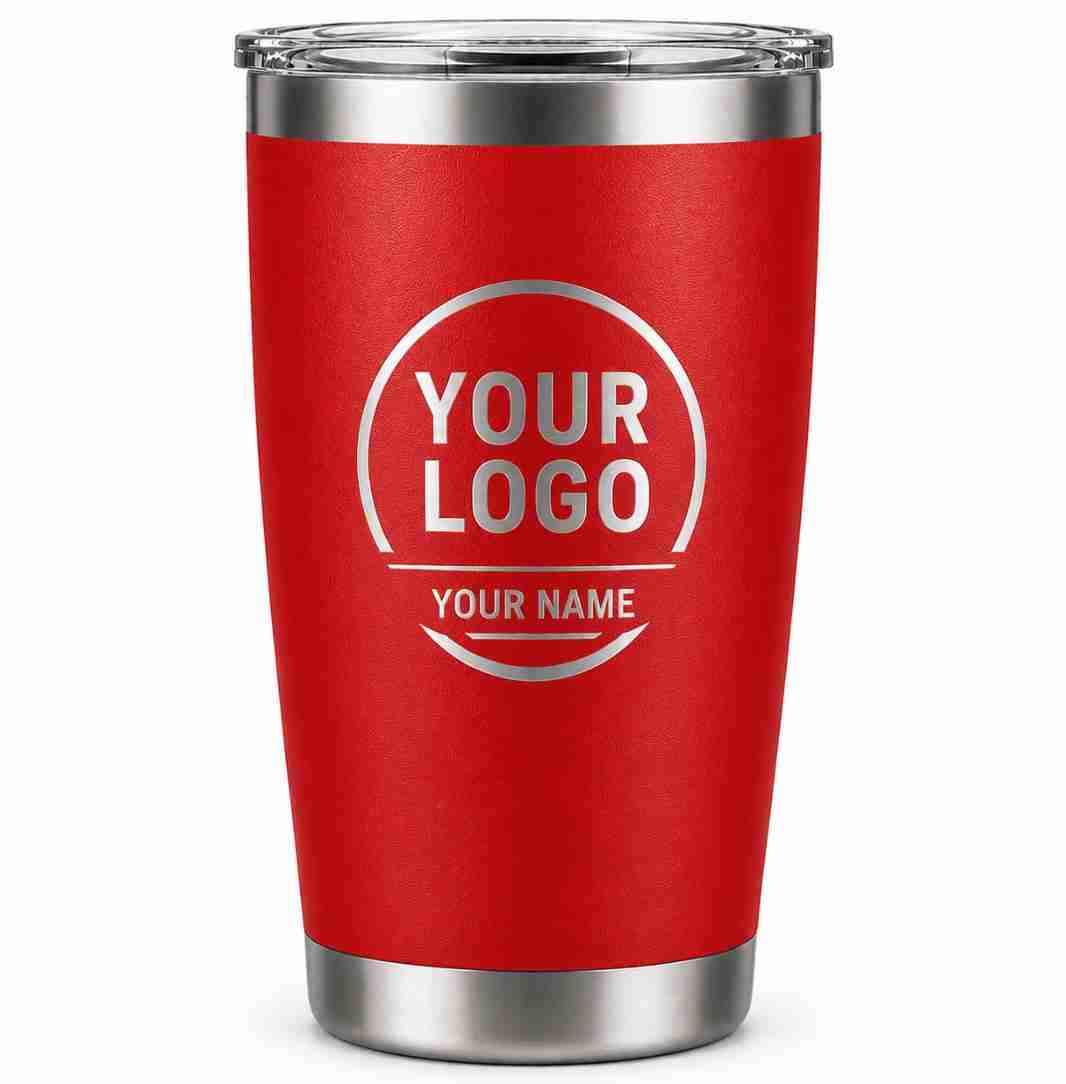 Red_Green_20oz_Tumble Red and Green 20oz Personalized Tumbler
