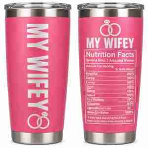 Wifey 20oz Black Personalized Tumbler